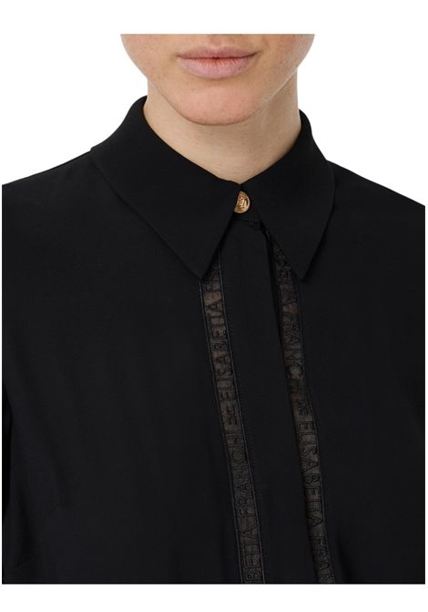 Georgette shirt with lettering bands ELISABETTA FRANCHI | shirts | CA05451E2110